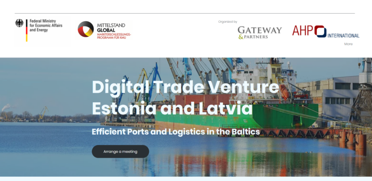 Digitale BMWi-Geschäftsförderung Estland/Lettland